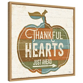 Harvest Signs I by Pela Studio Framed Canvas Wall Art Print