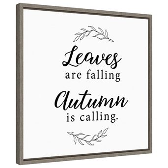 Autumn Is Calling by Amanti Art Portfolio Framed Canvas Wall Art Print