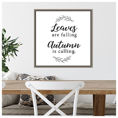 Autumn Is Calling by Amanti Art Portfolio Framed Canvas Wall Art Print