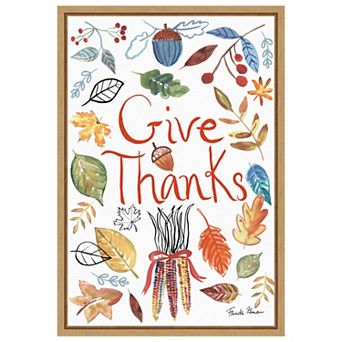 Hello Fall IV by Farida Zaman Framed Canvas Wall Art Print