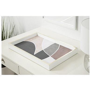 Decorative Wood Ottoman/Coffee Table Tray Featuring Dust