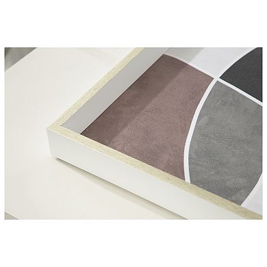 Decorative Wood Ottoman/Coffee Table Tray Featuring Dust