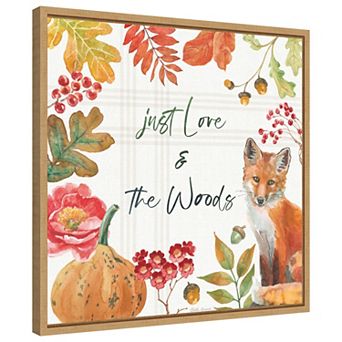 Wooded Harvest VII by Beth Grove Framed Canvas Wall Art Print