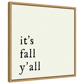 Its Fall YAll by Amanti Art Portfolio Framed Canvas Wall Art Print