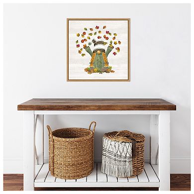 Fall Gnomes VI by Tara Reed Framed Canvas Wall Art Print