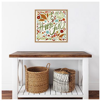 Happy Fall I by Anne Tavoletti Framed Canvas Wall Art Print
