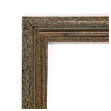 Distressed Rustic Brown Wood Full Length Floor Leaner Mirror