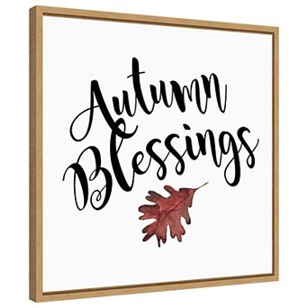 Autumn Blessings by Amanti Art Portfolio Framed Canvas Wall Art Print