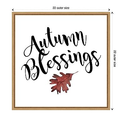 Autumn Blessings by Amanti Art Portfolio Framed Canvas Wall Art Print