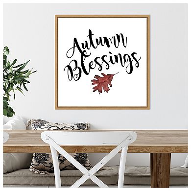 Autumn Blessings by Amanti Art Portfolio Framed Canvas Wall Art Print
