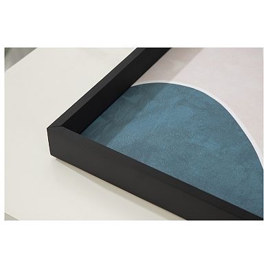 Decorative Wood Ottoman/Coffee Table Tray Featuring Megan