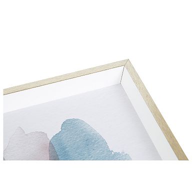 Decorative Wood Ottoman/Coffee Table Tray Featuring Natural Swatches