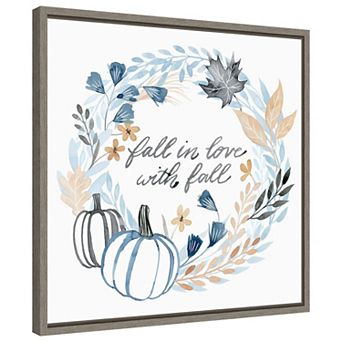 Azure Autumn I by Grace Popp Framed Canvas Wall Art Print