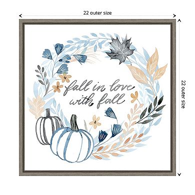 Azure Autumn I by Grace Popp Framed Canvas Wall Art Print