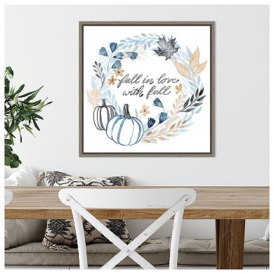 Azure Autumn I by Grace Popp Framed Canvas Wall Art Print