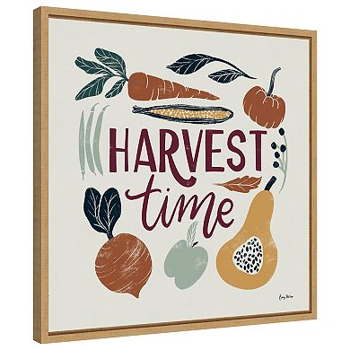 Harvest Lettering I by Becky Thorns Framed Canvas Wall Art Print