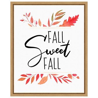 Fall Sweet Fall by Amanti Art Portfolio Framed Canvas Wall Art Print