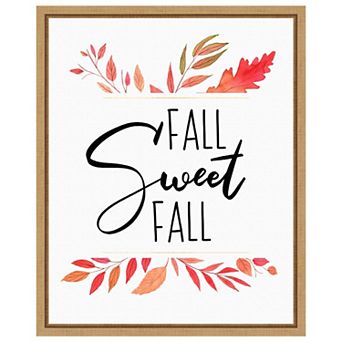 Fall Sweet Fall by Amanti Art Portfolio Framed Canvas Wall Art Print