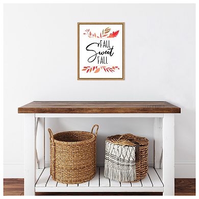Fall Sweet Fall by Amanti Art Portfolio Framed Canvas Wall Art Print