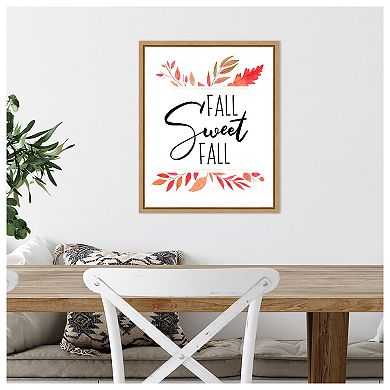 Fall Sweet Fall by Amanti Art Portfolio Framed Canvas Wall Art Print