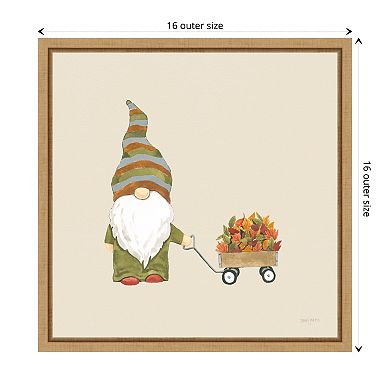 Harvest Gnomes II Neutral by Jenaya Jackson Framed Canvas Wall Art Print