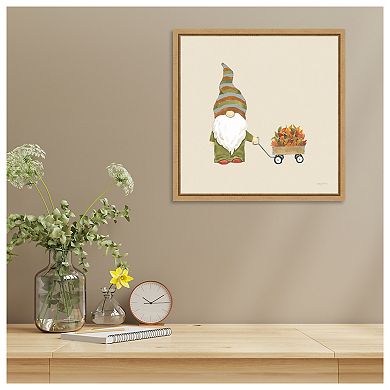 Harvest Gnomes II Neutral by Jenaya Jackson Framed Canvas Wall Art Print