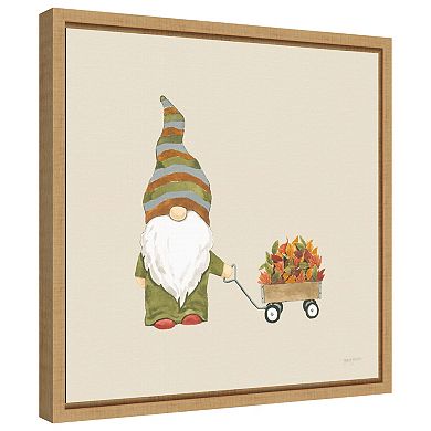 Harvest Gnomes II Neutral by Jenaya Jackson Framed Canvas Wall Art Print