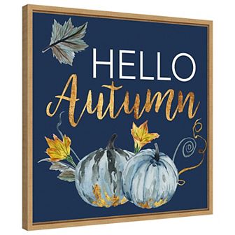 Indigo Harvest Ii By Melissa W Framed Canvas Wall Art Print