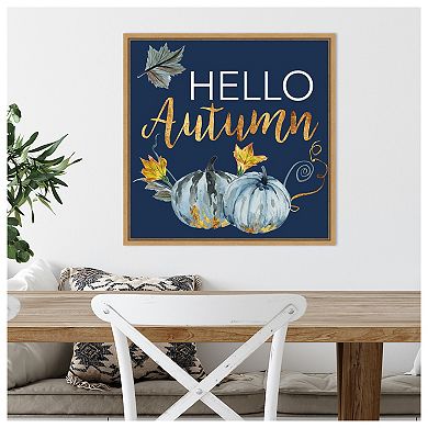 Indigo Harvest Ii By Melissa W Framed Canvas Wall Art Print