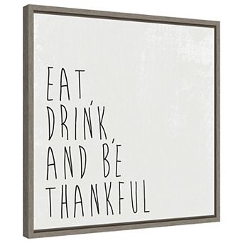 Give Thanks II by Wild Apple Portfolio Framed Canvas Wall Art Print