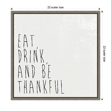 Give Thanks II by Wild Apple Portfolio Framed Canvas Wall Art Print