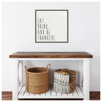 Give Thanks II by Wild Apple Portfolio Framed Canvas Wall Art Print