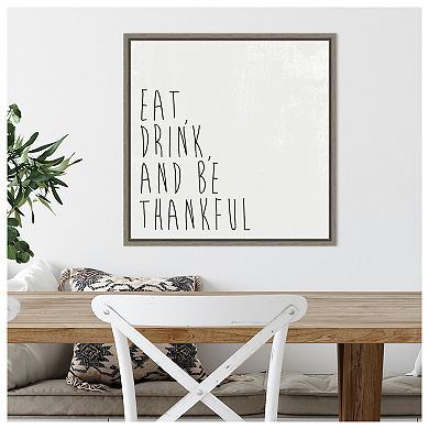 Give Thanks II by Wild Apple Portfolio Framed Canvas Wall Art Print