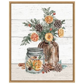 Seasonal Market II by Mary Urban Framed Canvas Wall Art Print