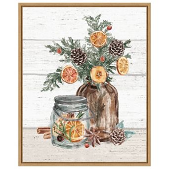 Seasonal Market II by Mary Urban Framed Canvas Wall Art Print