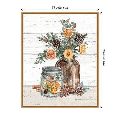 Seasonal Market II by Mary Urban Framed Canvas Wall Art Print
