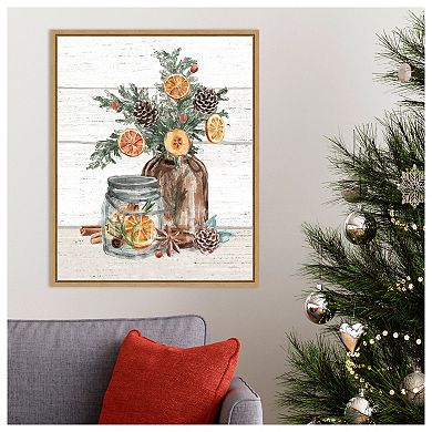 Seasonal Market II by Mary Urban Framed Canvas Wall Art Print