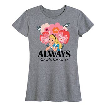 Disney's Alice in Wonderland Women's Always Curious Graphic Tee