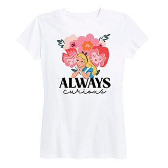 Disney's Alice in Wonderland Women's Always Curious Graphic Tee