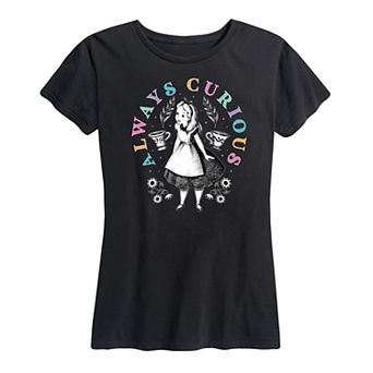Disney's Alice in Wonderland Women's Always Curious Graphic Tee