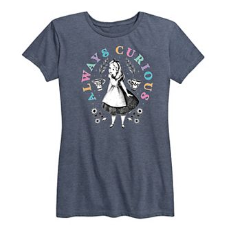 Disney's Alice in Wonderland Women's Always Curious Graphic Tee