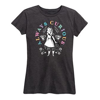 Disney's Alice in Wonderland Women's Always Curious Graphic Tee
