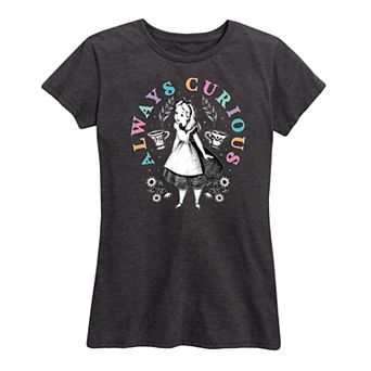 Disney's Alice in Wonderland Women's Always Curious Graphic Tee