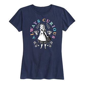 Disney's Alice in Wonderland Women's Always Curious Graphic Tee