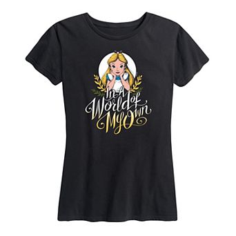 Disney's Alice in Wonderland Women's In A World Of My Own Graphic Tee