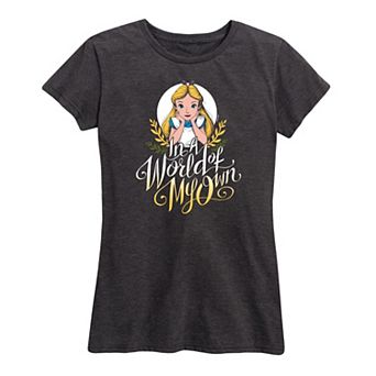 Disney's Alice in Wonderland Women's In A World Of My Own Graphic Tee