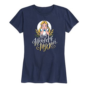 Disney's Alice in Wonderland Women's In A World Of My Own Graphic Tee