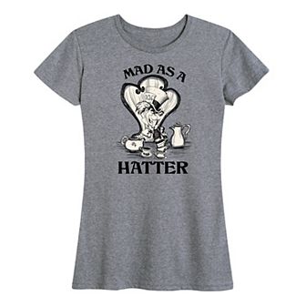 Disney's Alice in Wonderland Women's Mad As A Hatter Graphic Tee