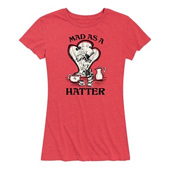 Disney's Alice in Wonderland Women's Mad As A Hatter Graphic Tee