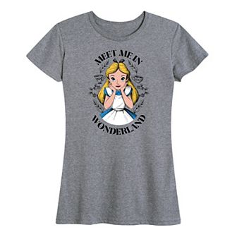 Disney's Alice in Wonderland Women's Meet Me In Wonderland Graphic Tee